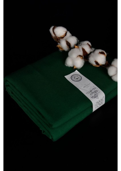 Jwk Fabrics Zümrüt Yeşili Pamuk Keten Punch Duck Bezi-Kumaşı 2 Metre (200 x 180)