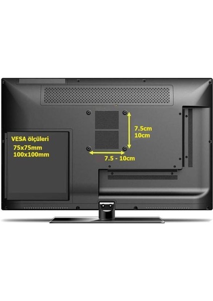 Wb-06 Hareketli Monitör Duvar Askı Aparatı 17"-27"