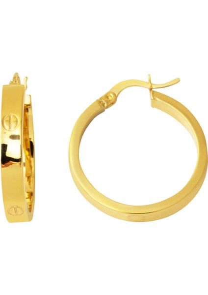 Kartiyer 14 Ayar Altın 3 Cm. Çaplı Halka Küpe fiyatları