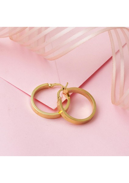 Kartiyer 14 Ayar Altın 3 Cm. Çaplı Halka Küpe modelleri