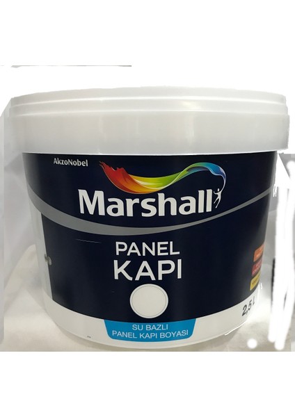 Su Bazlı Kokusuz Amerikan Panel Kapı Boyası Su Bazlı 2,5 Lt - 6 Parça Boyama Seti