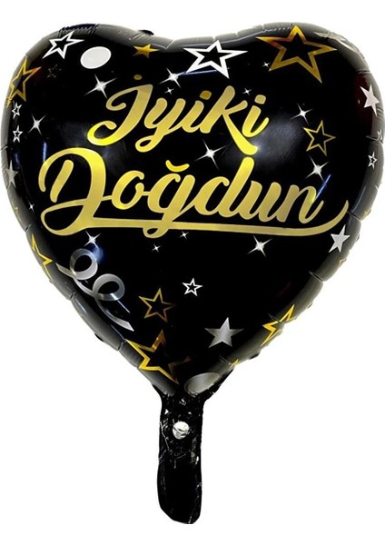 Balon Kalp Şekilli Iyiki Doğdun Yazılı Folyo Balon