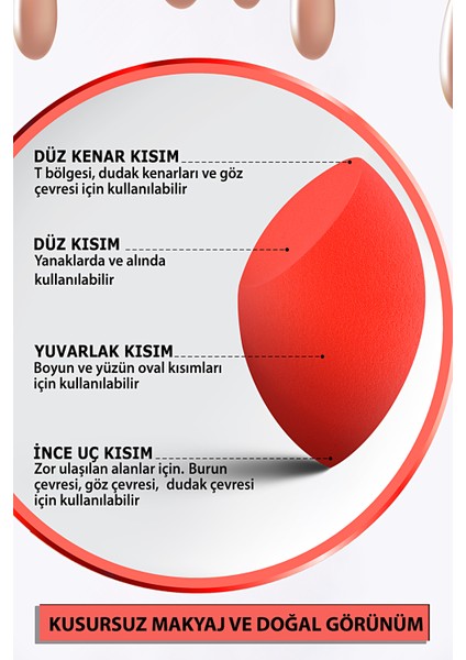 Ultra Soft Makyaj Süngeri Kırmızı