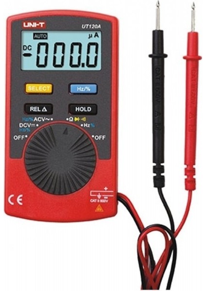 Dıgıtal Ölçü Aleti Unıt UT-120A (Cep Tipi Multimetre) Siyah