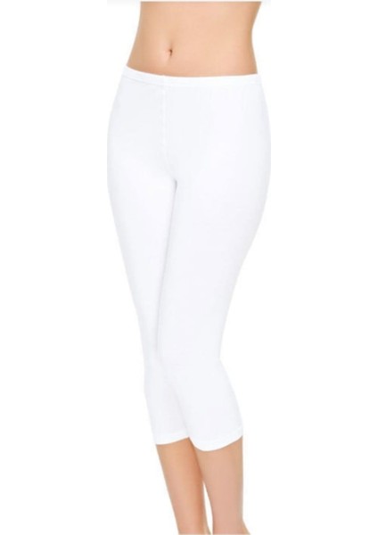 2102 Bayan Modal Elastan Kapri Tayt 6 Adet