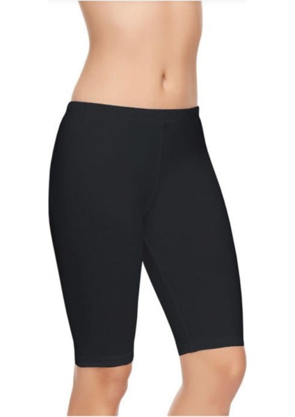 2103 Bayan Modal Elastan Kısa Tayt Tekli