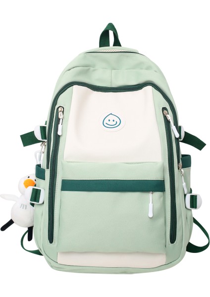 Schoolbag Kadın Lise Ortaokul Öğrencisi Büyük Kapasiteli Sırt Ortaokul Öğrencisi Yükünü Azaltan Rahat Sırt Çantası (Yurt Dışından)