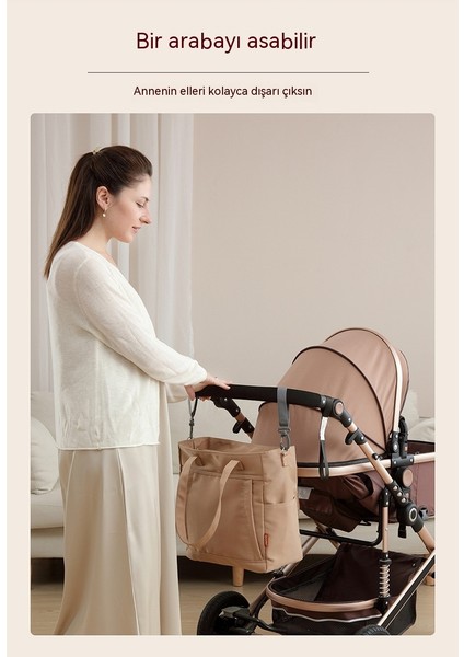 Su Geçirmez Büyük Kapasiteli Tek Omuzlu Çapraz Vücut Mumya Çok Fonksiyonlu Anne ve Bebek Gezi Tote Çantası (Yurt Dışından) fiyatları