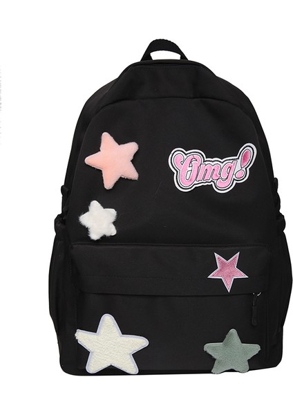 Üniversite Öğrencileri Lise Öğrencileri Ortaokul Kızları Genç Yıldız Sırt Kadın Için Niş Tasarımlı Okul Çantası (Yurt Dışından)