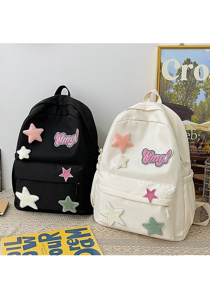 Üniversite Öğrencileri Lise Öğrencileri Ortaokul Kızları Genç Yıldız Sırt Kadın Için Niş Tasarımlı Okul Çantası (Yurt Dışından) fiyatları