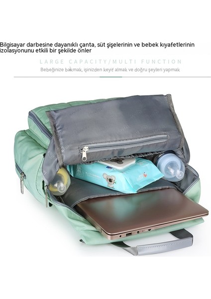Moda Çok Fonksiyonlu Büyük Kapasiteli Su Geçirmez ve Makinede Yıkanabilir Anne Sırt Anne ve Bebek Gezi Çantası (Yurt Dışından) modelleri