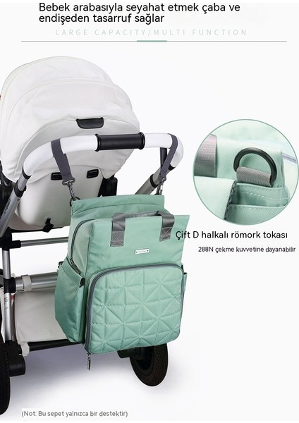 Moda Çok Fonksiyonlu Büyük Kapasiteli Su Geçirmez ve Makinede Yıkanabilir Anne Sırt Anne ve Bebek Gezi Çantası (Yurt Dışından) indirimleri