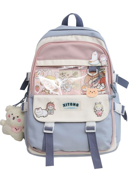 Okul Kadın Üniversite Öğrencisi Sırt Ya Uygun ve Sevimli Ortaokul Öğrencisi Ilkokul Öğrencisi Üçüncü Ila Altıncı Sınıf Sırt Çantası (Yurt Dışından)