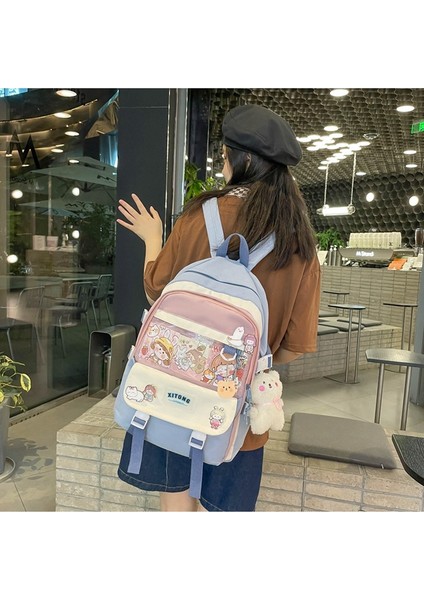 Okul Kadın Üniversite Öğrencisi Sırt Ya Uygun ve Sevimli Ortaokul Öğrencisi Ilkokul Öğrencisi Üçüncü Ila Altıncı Sınıf Sırt Çantası (Yurt Dışından) modelleri