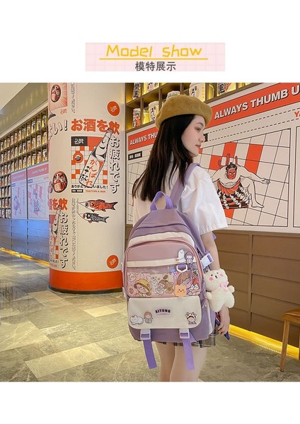 Okul Kadın Üniversite Öğrencisi Sırt Ya Uygun ve Sevimli Ortaokul Öğrencisi Ilkokul Öğrencisi Üçüncü Ila Altıncı Sınıf Sırt Çantası (Yurt Dışından) fiyatları