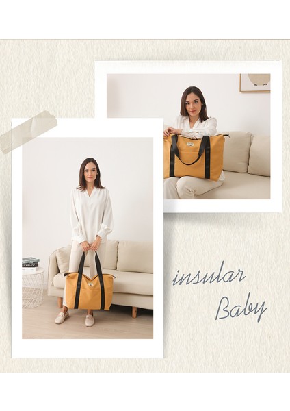 Çok Fonksiyonlu Crossbody Tek Omuz Büyük Kapasiteli Mumya Su Geçirmez Anne ve Bebek Taşınabilir Bebek Bekleyen Anne Çantası (Yurt Dışından)