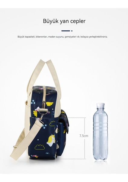 Su Geçirmez Naylon Baskılı Omuz Anne Crossbody El Anne ve Bebek Büyük Kapasiteli Anne Çantası (Yurt Dışından) fiyatları