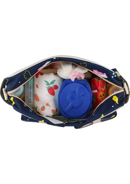 Su Geçirmez Naylon Baskılı Omuz Anne Crossbody El Anne ve Bebek Büyük Kapasiteli Anne Çantası (Yurt Dışından) indirimleri