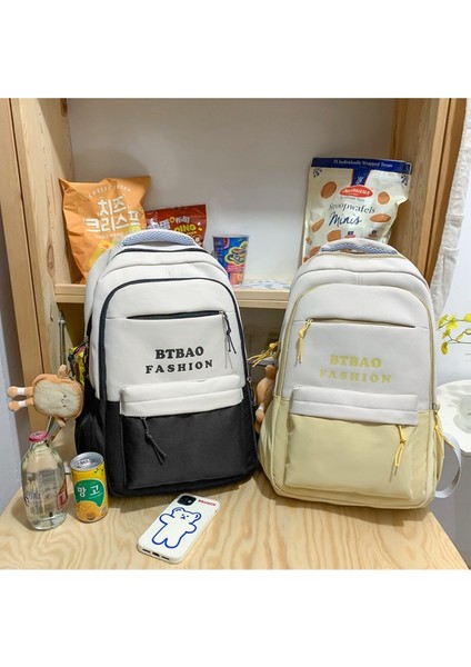 Omuz Rahat Kadın Bahar Sırt Lise Kampüsü Büyük Kapasite Azaltma Ultra Hafif Okul Çantası (Yurt Dışından) fırsatları