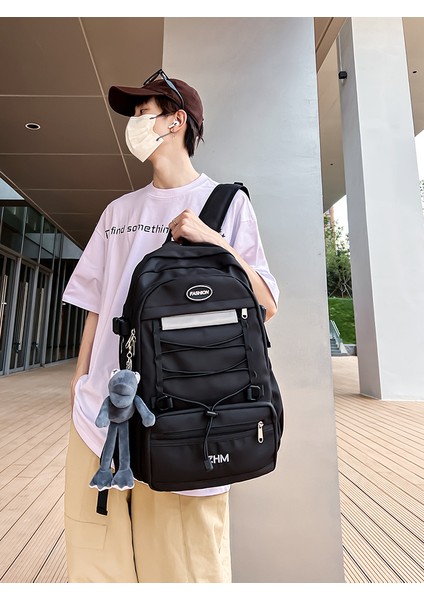 Üniversite Öğrencisi Okul Seyahat Büyük Kapasiteli Sırt Lise Ortaokul Öğrencisi Bilgisayar Sırt Erkek Çantası (Yurt Dışından) fırsatları