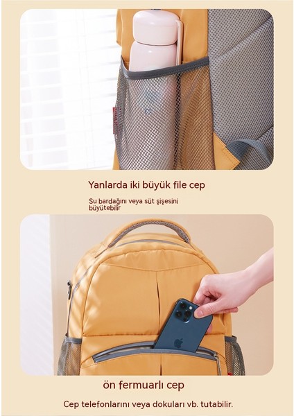 Su Geçirmez Naylon Çok Fonksiyonlu Anne Büyük Kapasiteli Sırt Anne ve Bebek Doğum Anne Çantası (Yurt Dışından)