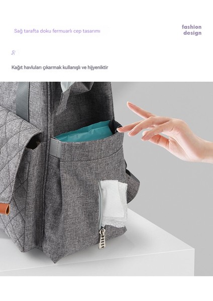 Anne Bebek Çok Fonksiyonlu Su Geçirmez Anne Sırt Anne ve Bebek Gezi Anne Hamile Kadın Bebek Çantası (Yurt Dışından) fırsatları