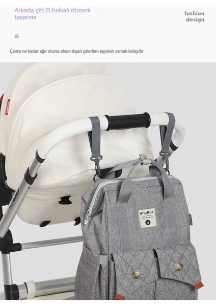 Anne Bebek Çok Fonksiyonlu Su Geçirmez Anne Sırt Anne ve Bebek Gezi Anne Hamile Kadın Bebek Çantası (Yurt Dışından) indirimleri