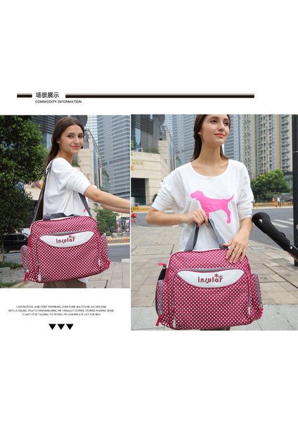 Tek Omuzlu Çapraz Çok Fonksiyonlu Anne Büyük Kapasiteli Anne ve Bebek Gezi Su Geçirmez Anne Doğum Çantası (Yurt Dışından) modelleri