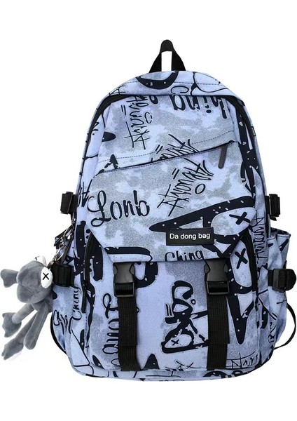 Kadın Için Okul Kişiselleştirilmiş Kamuflaj Graffiti Çiftler Sırt Erkekler Için Büyük Kapasiteli Öğrenci Sırt Çantası (Yurt Dışından)