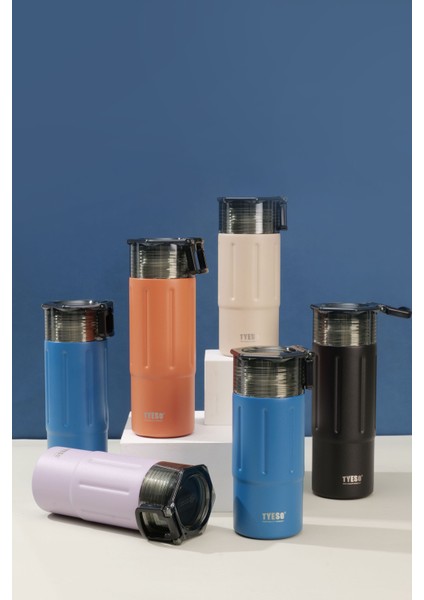 Tritan Termos Vakumlu Yalıtımlı Çift Kapaklı Kulplu 600ML