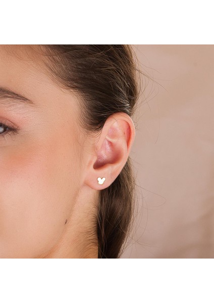 14K Altın Mıckey Küpe