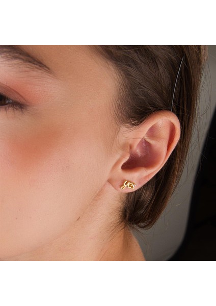 14K Altın Yes Küpe