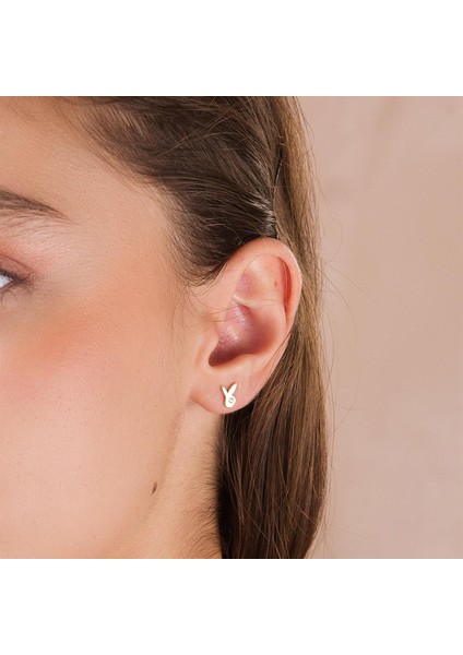 14K Altın Tavşan Küpe