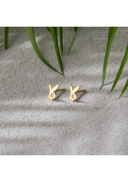 14K Altın Tavşan Küpe fırsatları