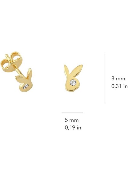 14K Altın Tavşan Küpe indirimleri