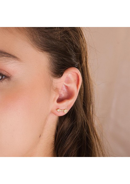 14K Altın Aşk Oku Küpe fiyatları