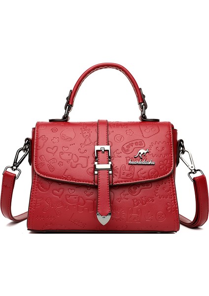 Yeni Çapraz Çanta, Modaya Uygun, Büyük Kapasiteli, Dokulu, El Tipi Omuz Çantası (Yurt Dışından)