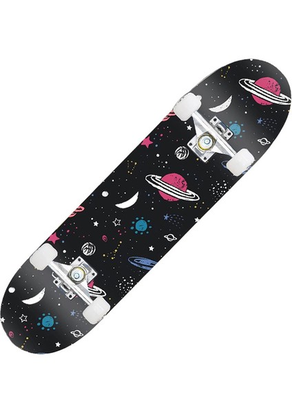 31 Inç Profesyonel Yetişkin Fırçalanmış Sokak Akçaağaç Dört Tekerlekli Acemi Çocuk Çift Rocker Içbükey Kaykay (Yurt Dışından)