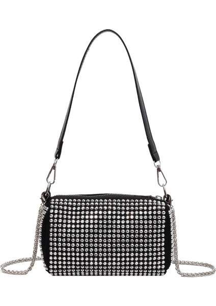 Parlak Elmaslarla Yeni Moda, Şık ve Rahat Zincirli El Omuz Çantası (Yurt Dışından)