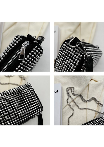 Parlak Elmaslarla Yeni Moda, Şık ve Rahat Zincirli El Omuz Çantası (Yurt Dışından) fırsatları