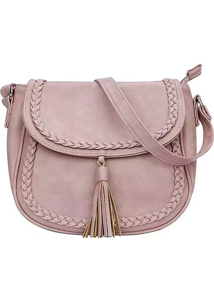 El Dokuması Bıyıklı Vintage Kadın Omuz Çantası (Yurt Dışından)