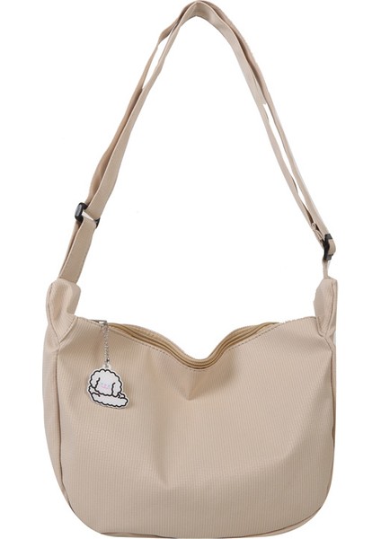 Basit Yeni Stil Edebi Tek Omuzlu Düz Renk Crossbody Çanta Çanta (Yurt Dışından)