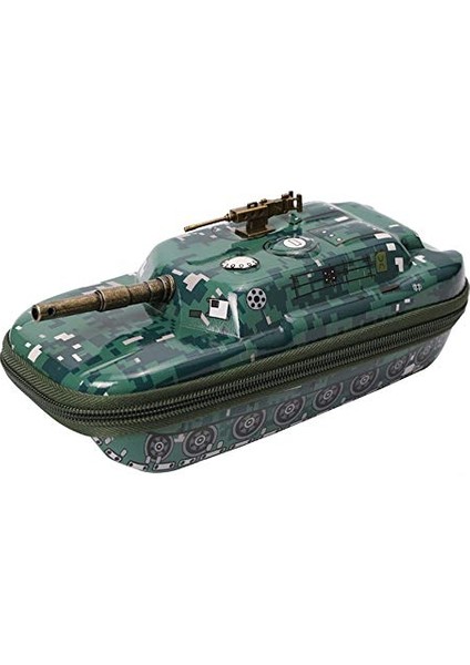 Kalem Kutusu Bölmeli Büyük Kapasiteli Tank Kalem Kılıfı Tutucu Su Geçirmez Eva Organizatör Öğrenci Gençler Için Kırtasiye Kutusu Erkek Kız Kamuflaj Yeşil (Yurt Dışından)