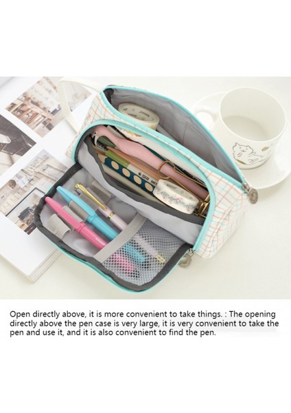 Çok Fonksiyonlu Kırtasiye Kutusu Kore Basit Yaratıcı Liseli Kız Tuval Büyük Kapasiteli Kalem Kutusu Kalem Kutusu (Yurt Dışından) fiyatları