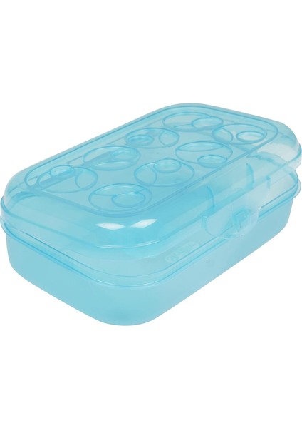 Çıtçıtlı Kalem Kutusu Kutusu Daire Desenli Kapak - Mavi (Yurt Dışından) fiyatları