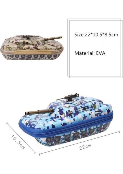 Kalem Kutusu Bölmeli Büyük Kapasiteli Tank Kalem Kılıfı Tutucu Su Geçirmez Eva Organizatör Öğrenci Gençler Için Kırtasiye Kutusu Erkek Kız Kamuflaj Yeşil (Yurt Dışından) indirimleri