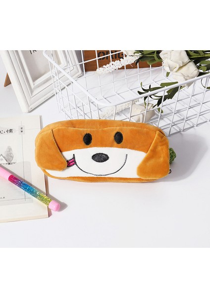 Sevimli Peluş Kalem Kutusu Karikatür Kalem Çantası Hayvan Çocuk Ilkokul Öğrencisi Kırtasiye Çantası Yaratıcı Hediye Kırtasiye Kutusu (Yurt Dışından)