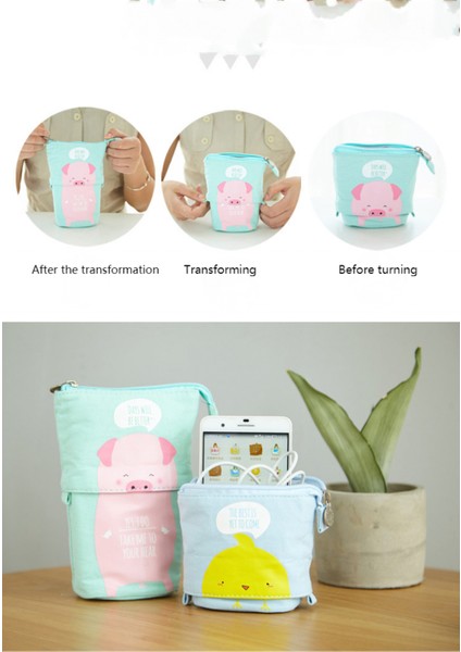 Teleskopik Kalem Kutusu Trafo Ayakta Kırtasiye Kalem Tutucu Tuval Çift Kullanımlı Pop-Up Okul Ofis Kolej Için Fermuarlı Standı Kalem Çantaları (Yurt Dışından) modelleri