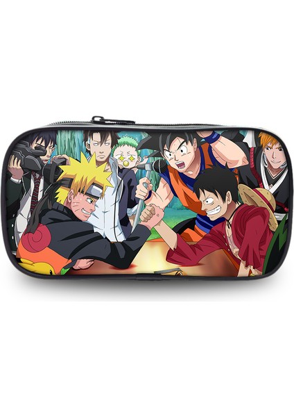 Naruto Büyük Kapasiteli Kalem Kutusu Kırtasiye Çantası Ilk ve Orta Okul Öğrencileri Desen Kalem Kutusu (Yurt Dışından)