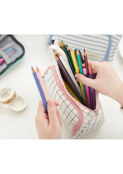 Çok Fonksiyonlu Kırtasiye Kutusu Kore Basit Yaratıcı Liseli Kız Tuval Büyük Kapasiteli Kalem Kutusu Kalem Kutusu (Yurt Dışından) modelleri